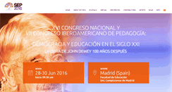 Desktop Screenshot of congresodepedagogia.com